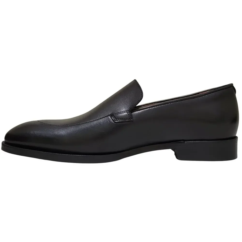 Bruno Magli Men Pertini Slip On Loafers Size US 10M Black Leather